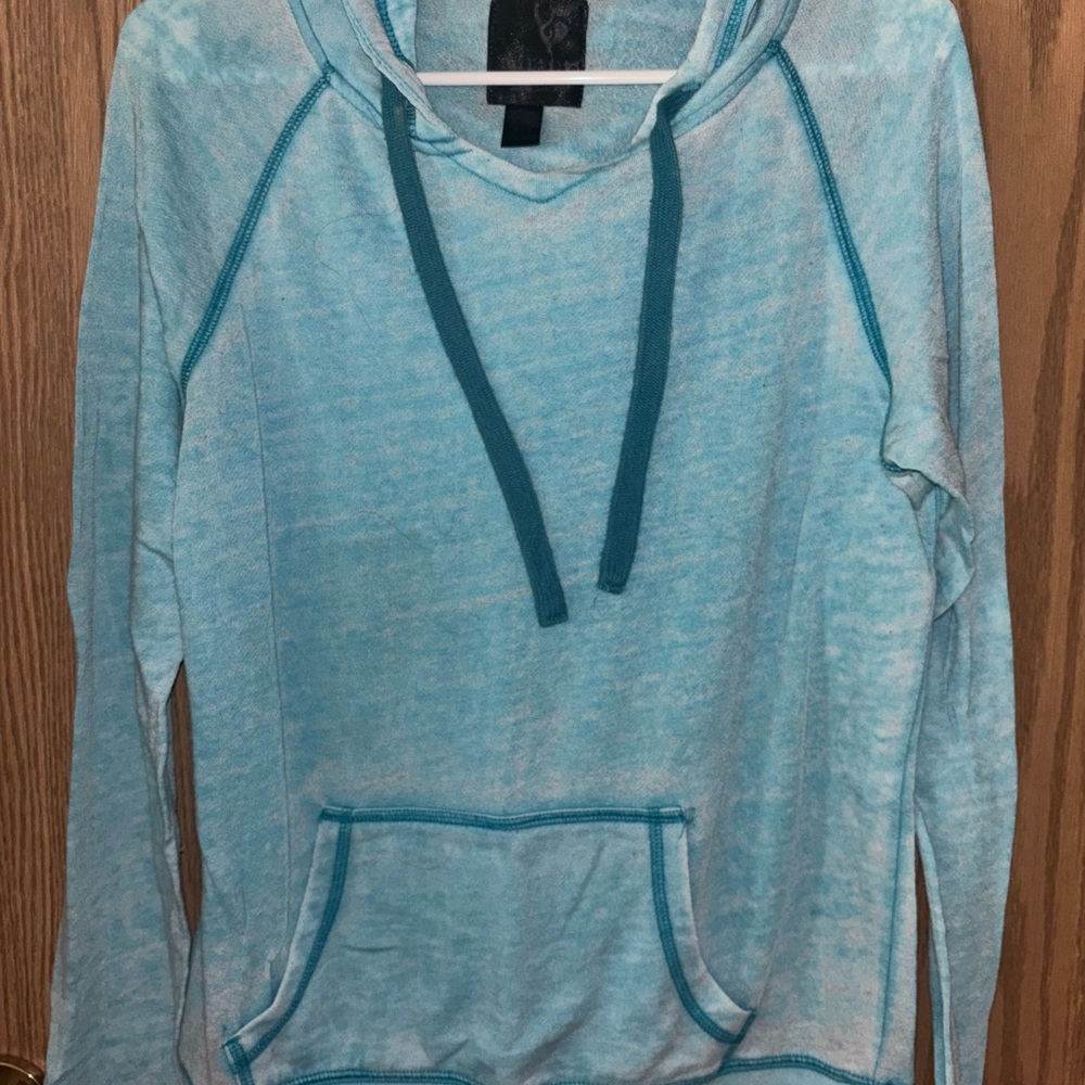 Women's Blue Hoodie Sweater
